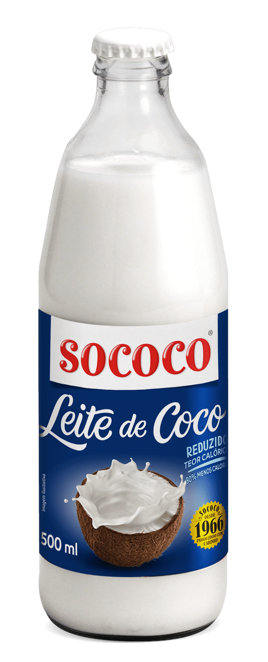 LEITE DE COCO RTC SOCOCO VIDRO 500ML