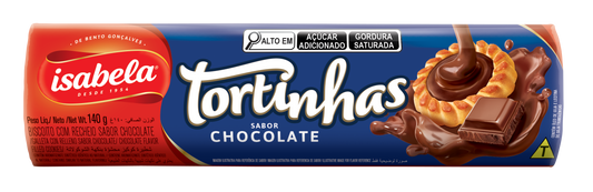 ISAB. TORTINHAS CHOCOLATE 140g