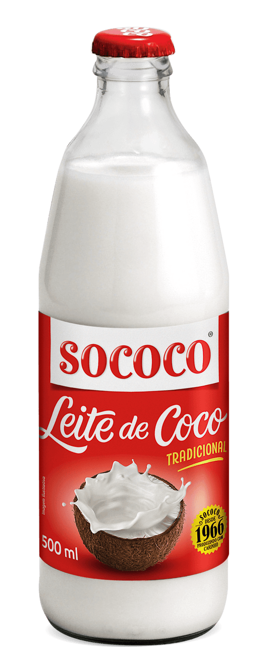 LEITE DE COCO SOCOCO VIDRO 500ML