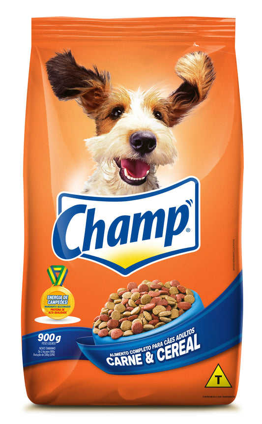 CHAMP ADULTO CARNE E CEREAL 900g