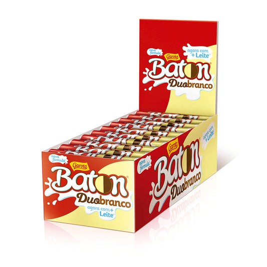 Chocolate Garoto Baton Duobranco 16g