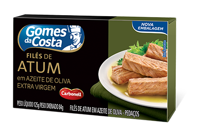 FILES DE ATUM EM AZEITE OLIVA EX. VIRGEM 125G