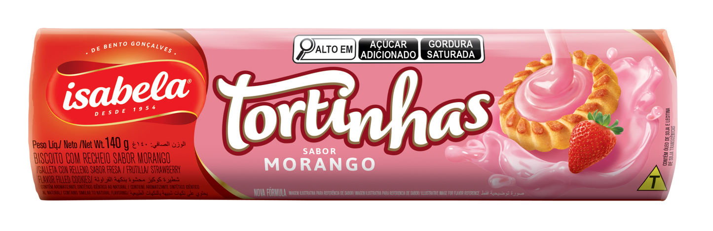 ISAB. TORTINHAS MORANGO 140g