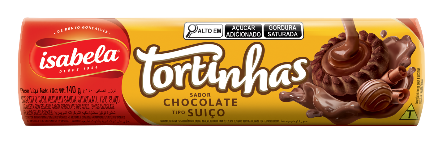 ISAB. TORTINHAS CHOC.SUICO 140g