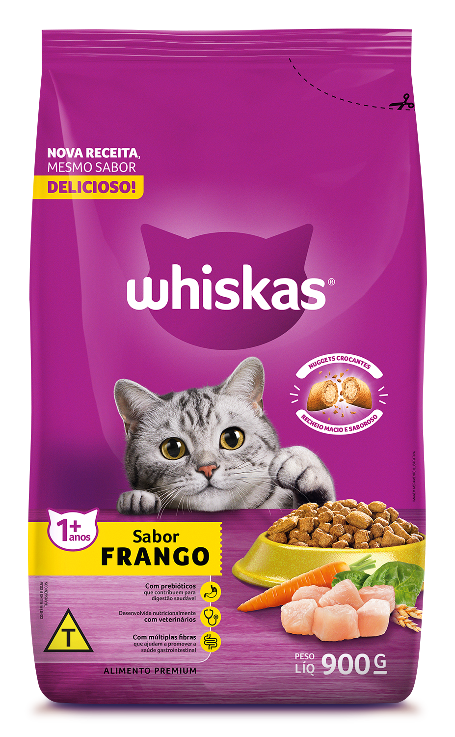 WHISKAS FRANGO 900g