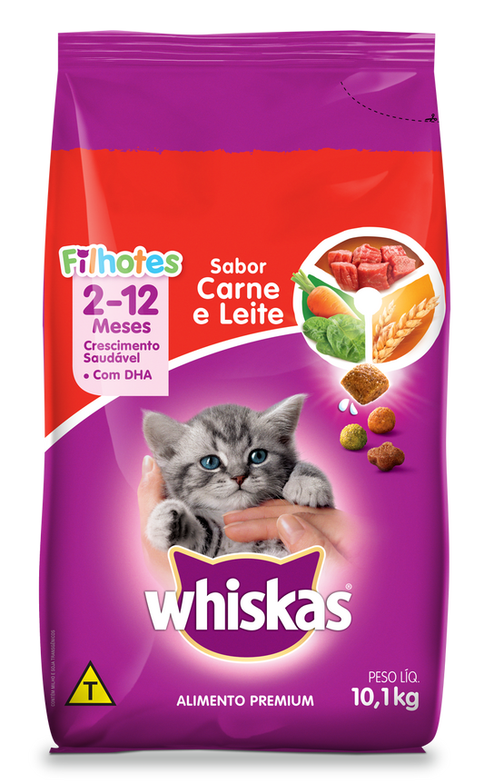 WHISKAS FILHOTES CARNE 10,1 KG