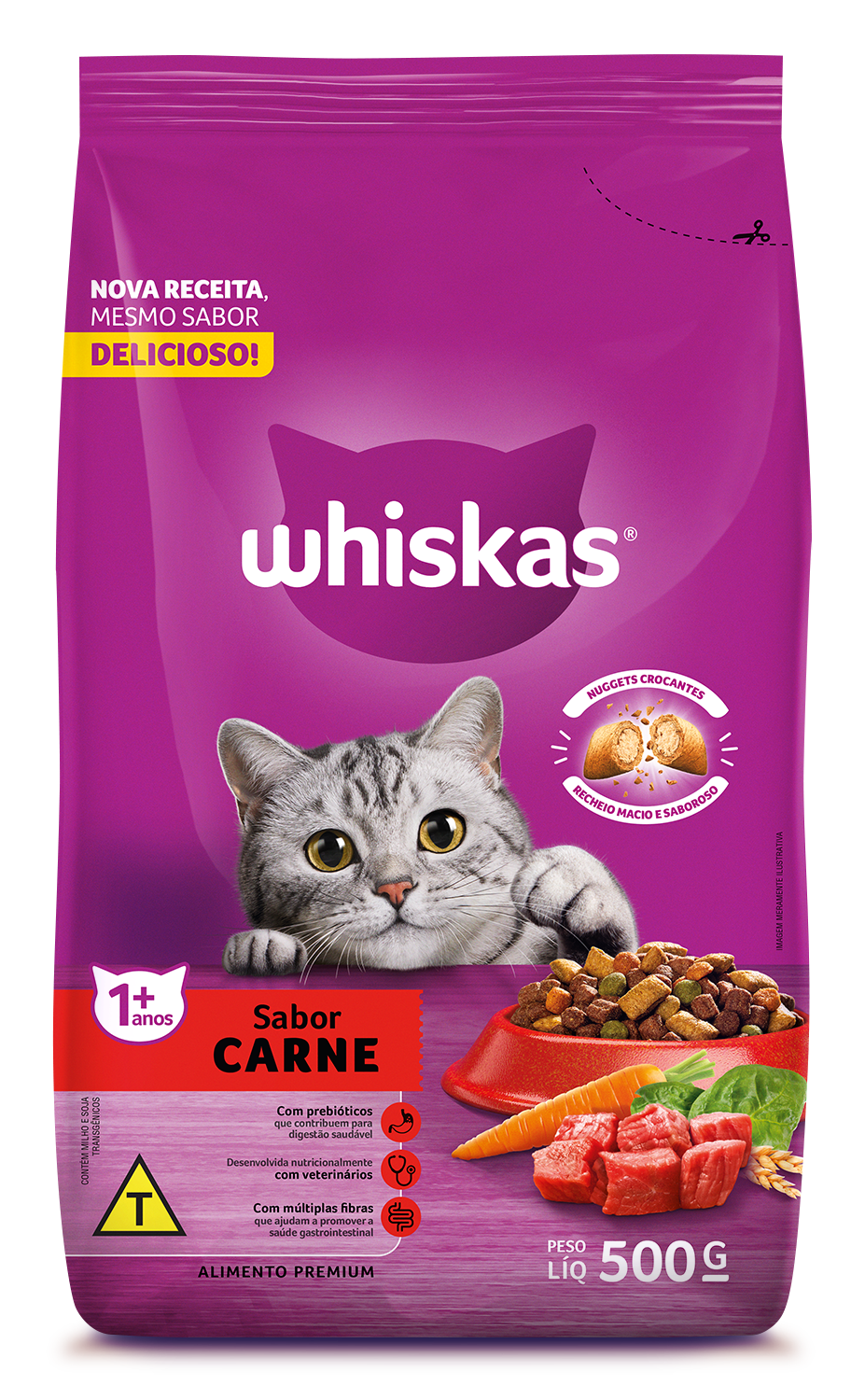 WHISKAS CARNE 500g