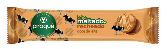 PIRAQUE LEITE MALTADO CHOC. C/RECH. DOCE DE LEITE 85G