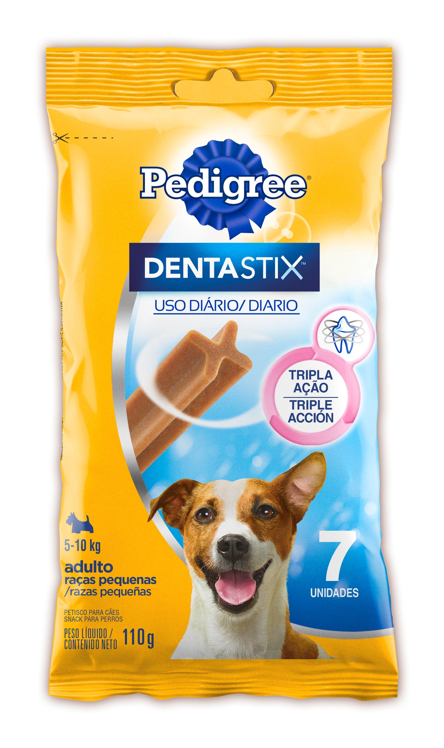 PED. DENTASTIX RACAS/PEQUENAS 7 STICKS 110g