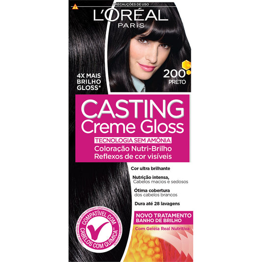 COL.CASTING CR.GLOSS LOREAL 200 PRETO