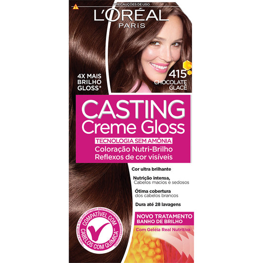 COL.CASTING CR.GLOSS LOREAL 415 CHOCOLATE CLACE