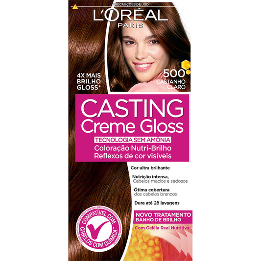 COL.CASTING CR.GLOSS LOREAL 500 CASTANHO CLARO