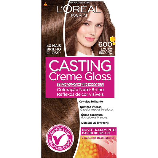 COL.CASTING CR.GLOSS LOREAL 600 LOURO ESCURO