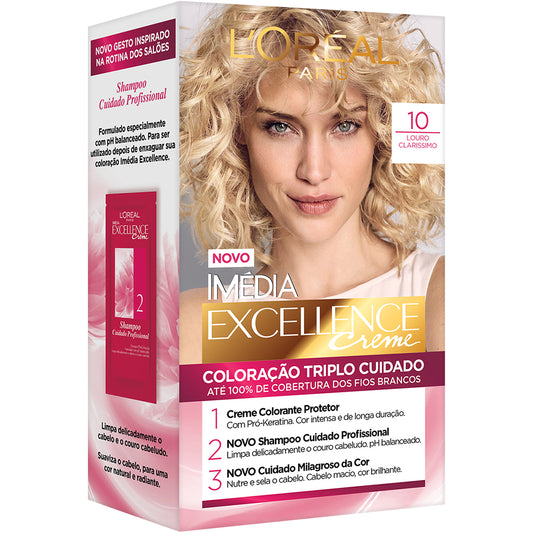 COL.IMEDIA EXCELL.LOREAL 10 LOURO CLARISSIMO