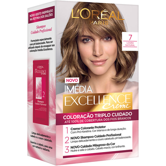 COL.IMEDIA EXCELL.LOREAL 7 LOURO NATURAL