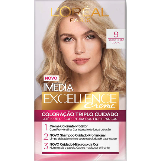 COL.IMEDIA EXCELL.LOREAL 9 LOURO MUITO CLARO