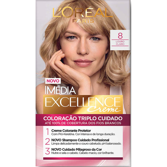 COL.IMEDIA EXCELL.LOREAL 8 LOURO CLARO