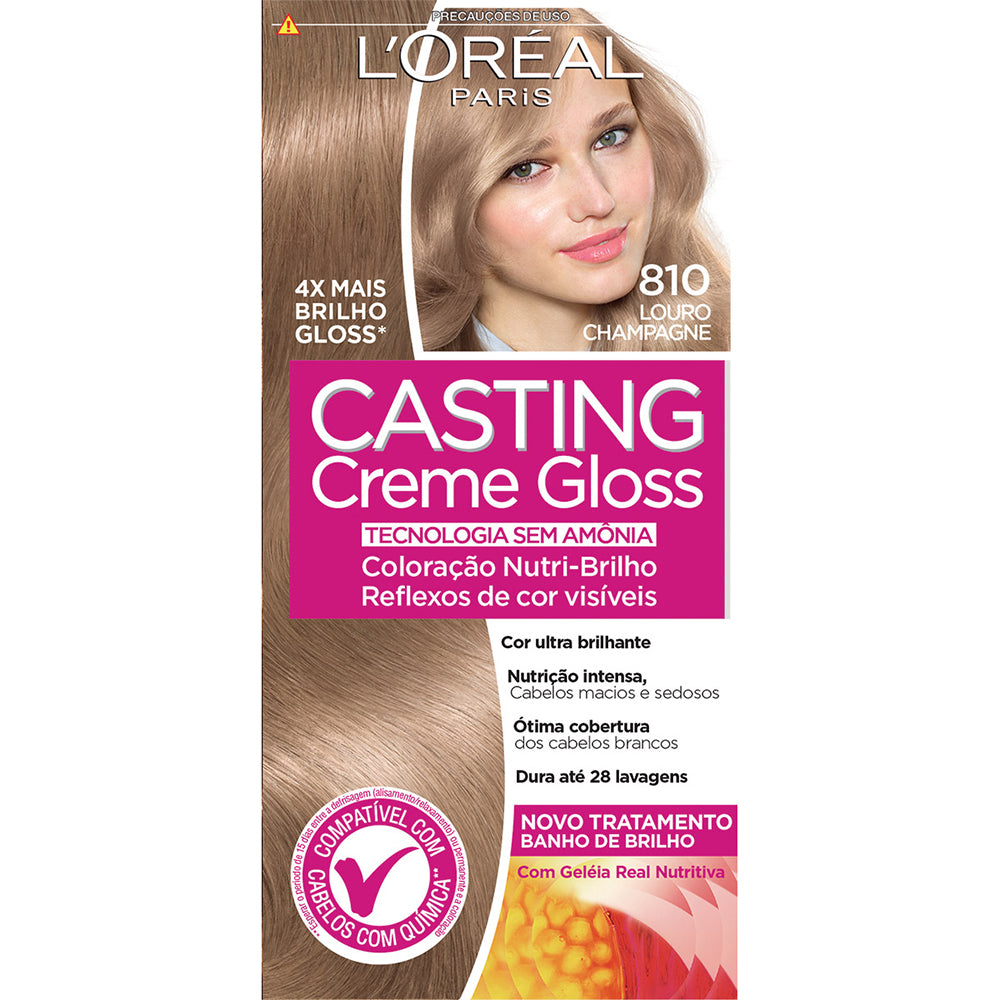 COL.CASTING CR.GLOSS LOREAL 810 LOURO CHAMPAGNE