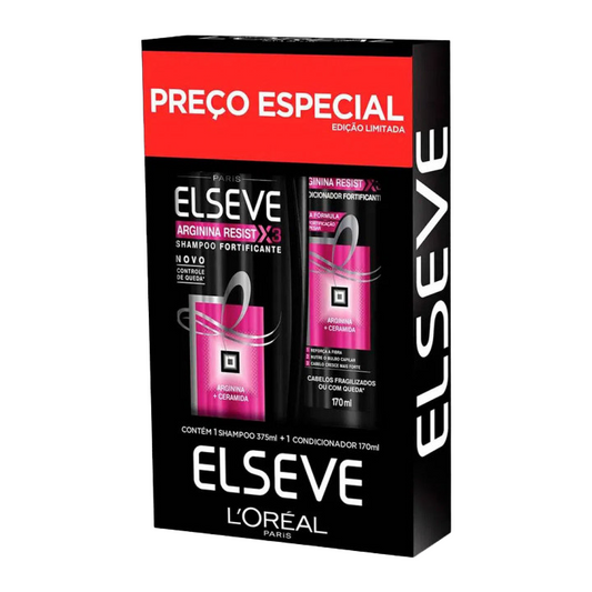 KIT SH.375+CD.170ML ELSEVE ARGININA RESIST X3