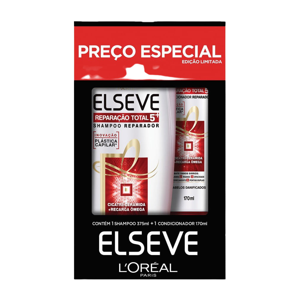 KIT SH.375+CD.170ML ELSEVE REPARACAO TOTAL 5