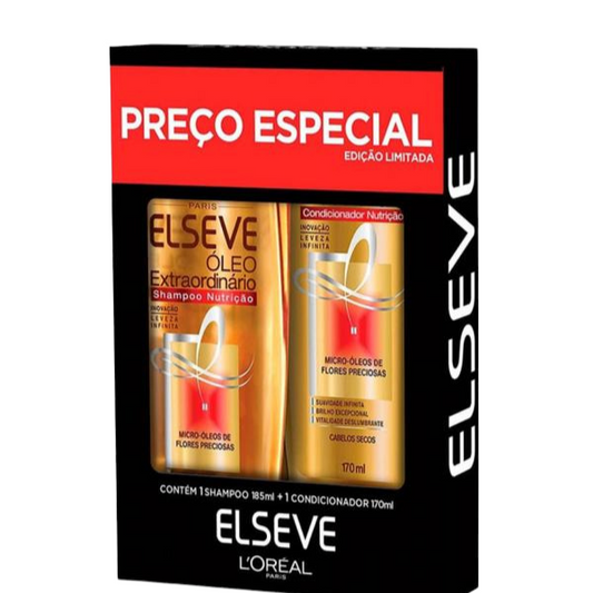 KIT SH.375+CD.170ML ELSEVE OLEO EXTRAORDINARIO