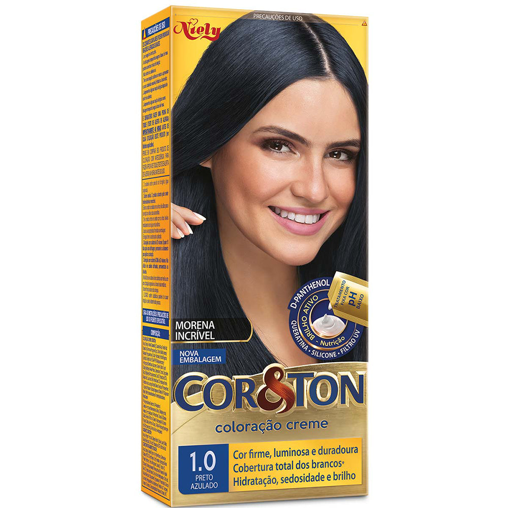 COL.CREME COR&TON 1.0 PRETO AZULADO