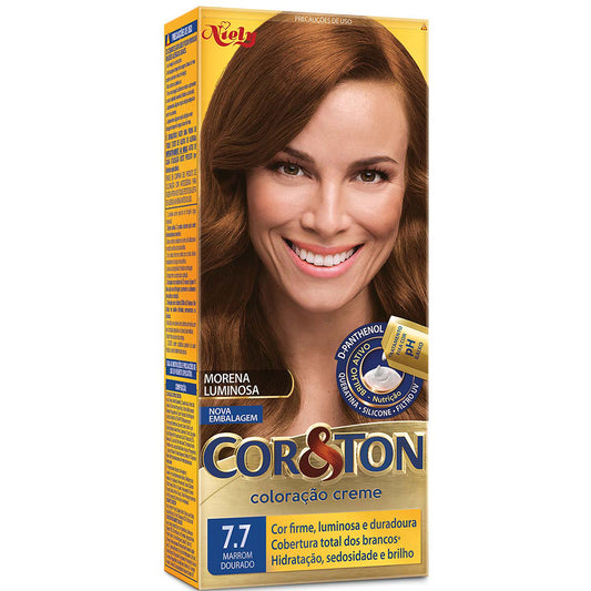 COL.CREME COR&TON 7.7 MARROM DOURADO