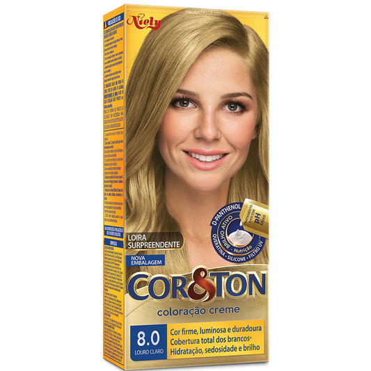 COL.CREME COR&TON 8.0 LOURO CLARO