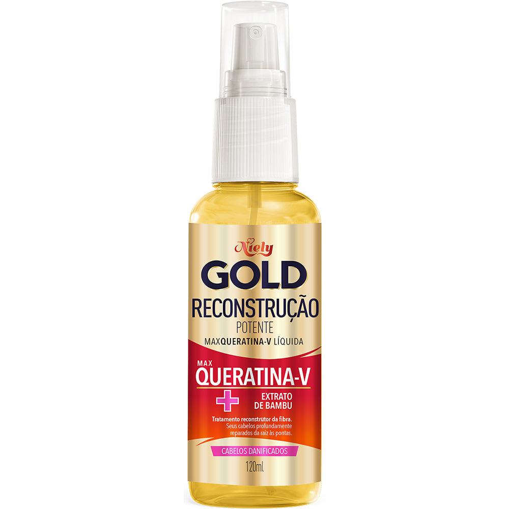 SPRAY NIELY GOLD QUERATINA RECONSTRUCAO 120ML