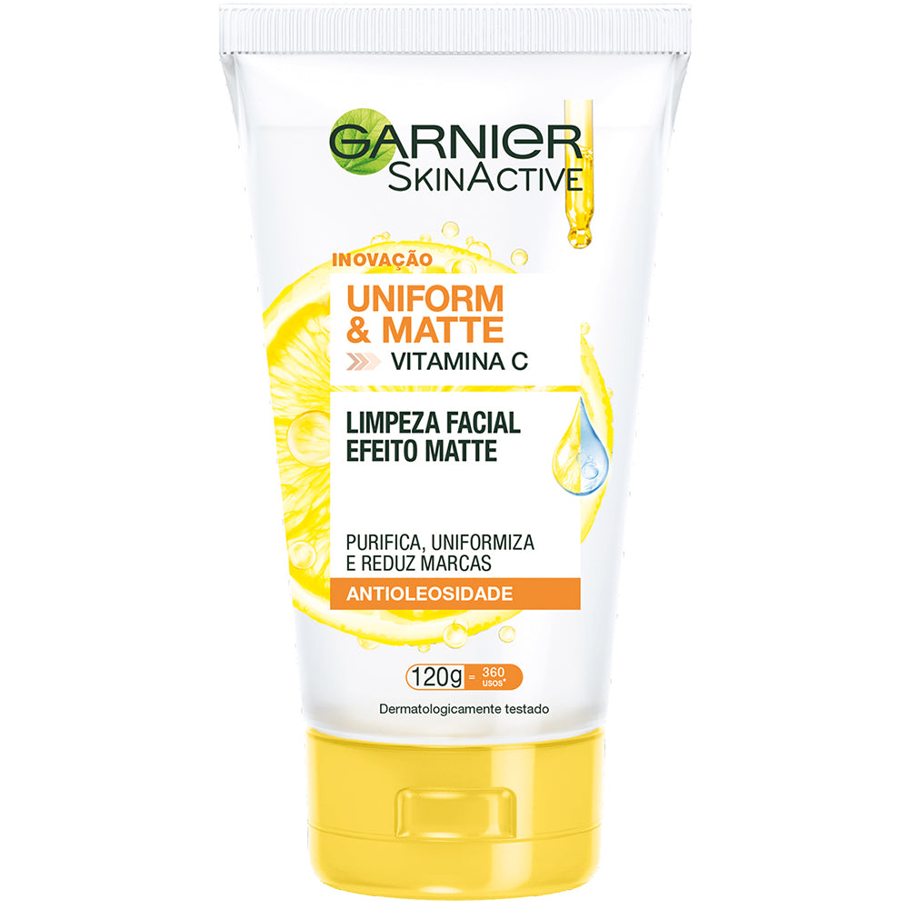 SAB.LIMP.FACIAL GARNIER UNIFORM & MATTE 120GR