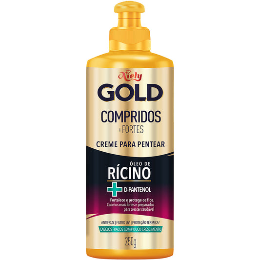 CR. PENTEAR NIELY GOLD COMPRIDOS+FORTES OLEO RICINO 250GR