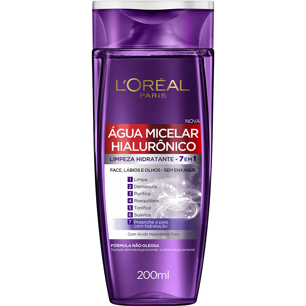 AGUA MICELAR LOREAL HIALURONICO 200ML