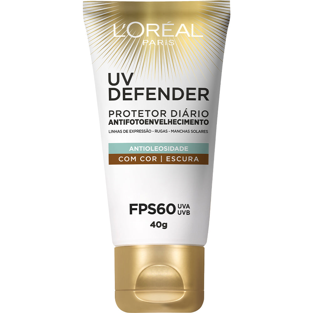 PRO.SOLAR FACIAL UV DEFENDER FPS60 MATTE ESCURA LOREAL 40GR