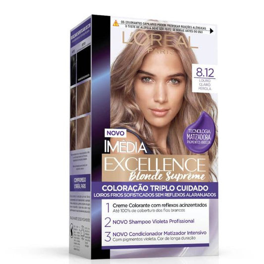 COL.IMEDIA EX.LOREAL BLONDES 8.12 LOURO CLARO PEROLA