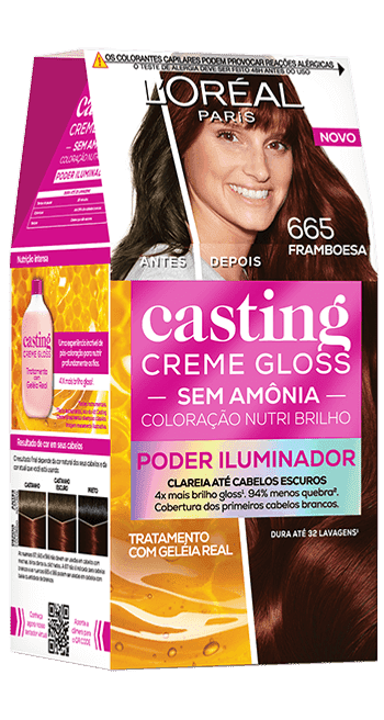 COL.CASTING CR.GLOSS LOREAL 665 FRAMBOESA