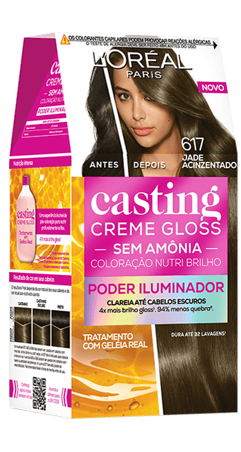 COL.CASTING CR.GLOSS LOREAL 617 JADE ACINZENTADO