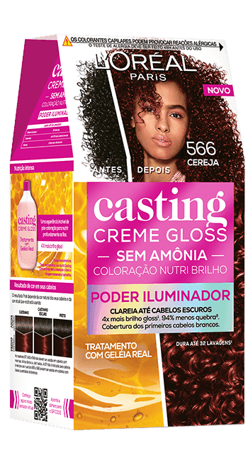 COL.CASTING CR.GLOSS LOREAL 566 CEREJA