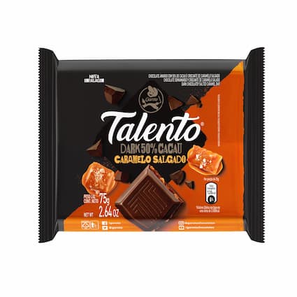 Talento Garoto Dark Caramelo Salgado - 75g